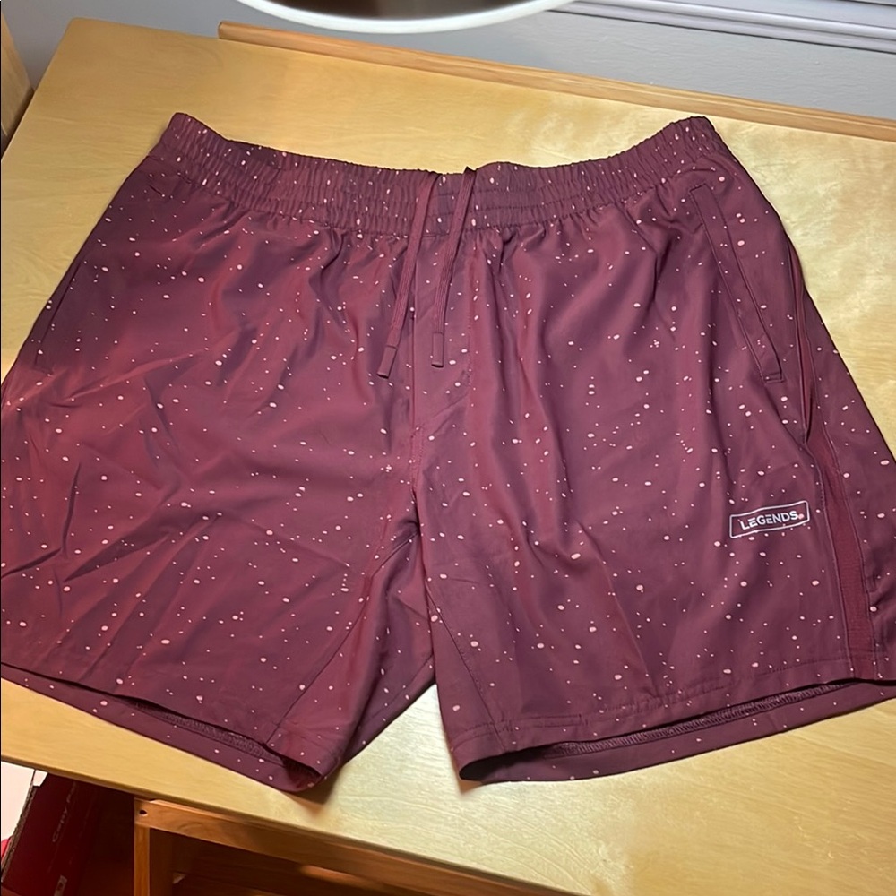 Legends Maroon Athletic Luka Shorts 7” Linerless